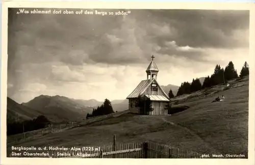 Allgäu, Bergkapelle a.d.Hochwies-Alpe über Oberstaufen - Steibis -340614