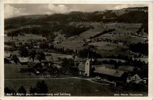 Allgäu, Aach gegen Hermannsberg und Sulzberg -340634