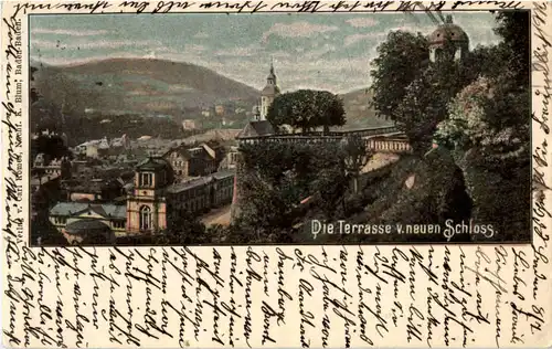 Bden-Baden - Die Terrasse vom neuen Schloss -69324