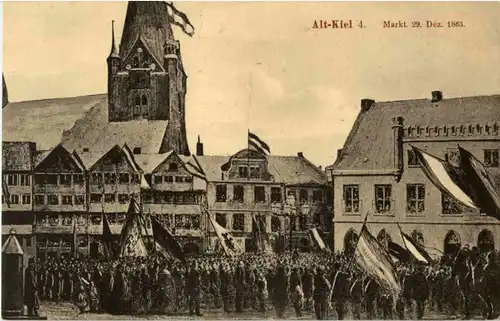 Alt Kiel - Markt 1863 -69344