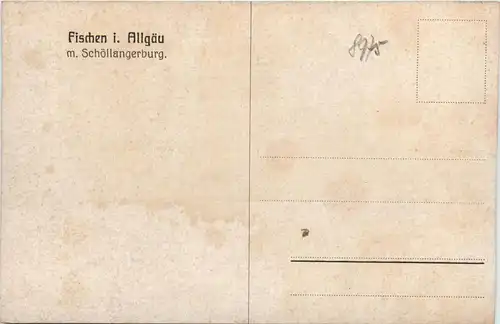 Fischen, Allgäu, m. Schöllangerburg -340684