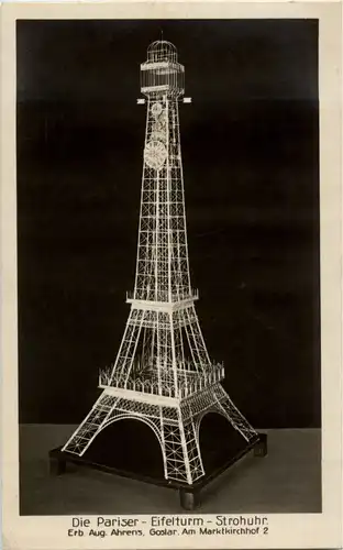 Goslar - Die Pariser Eifelturm Strohuhr -37374