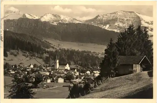 Oberstaufen, Allgäu, Wintersportplatz mit Rindalphorn und Hochgrat -340926