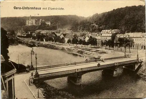 Gera, Untermhaus mit Elisenbrücke -341094