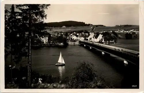 Saalburg, Blick auf Brücke und Stadt -341496