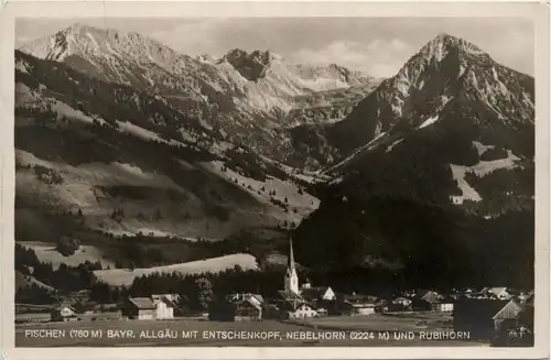 Fischen, Allgäu, m. Entschenkopf, Nebelhorn und Rubihorn -340720