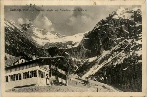 Fischen im Allgäu, Gruss v.d. Gaisalpe -341632