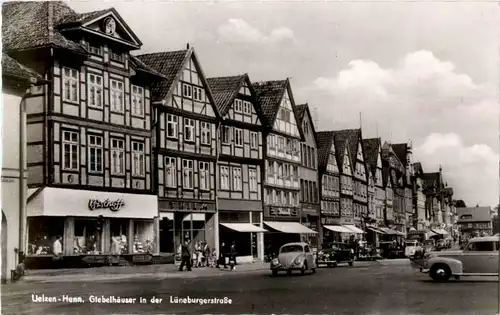 Uelzen-Hann. - Giebelhäuser in der Lüneburgerstrasse -38422