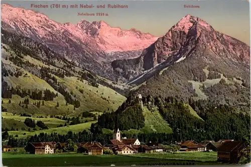 Fischen, Allgäu, m. Entschenkopf, Nebelhorn und Rubihorn -340690