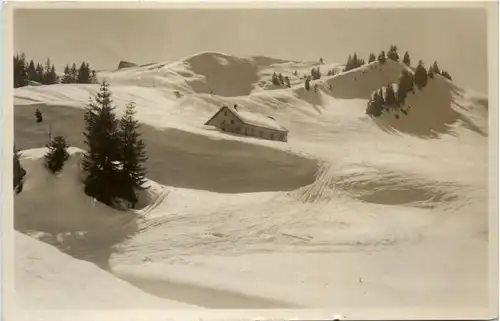 Oberstaufen, Allgäu, Skigebiet am Hochhädrich -341564