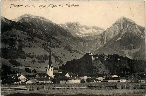 Fischen, Allgäu, mit Nebelhorn -340980