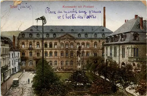 Trier, Kornmarkt mit Postamt -341764