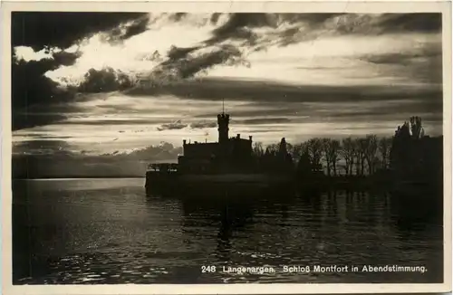 Friedrichshafen, Langenargen, Schloss Montfort in Abendstimmung -342682