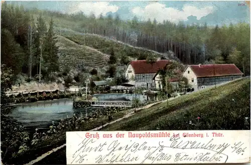 Gruss aus der Naupoldsmühle bei Eisenberg -342066