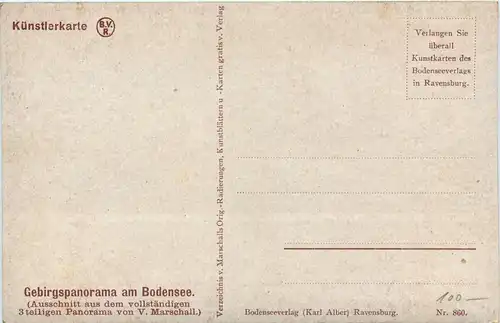 Bodensee, Gebirgspanorama -342312