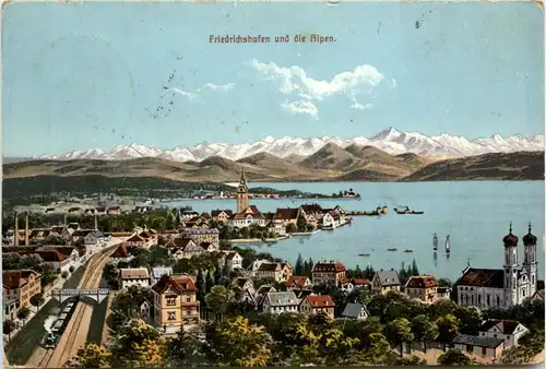 Friedrichshafen, und die Alpen -342664