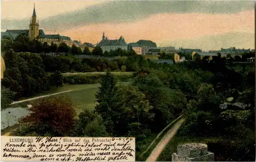 Luxembourg - Blick auf das Petrustal -50326