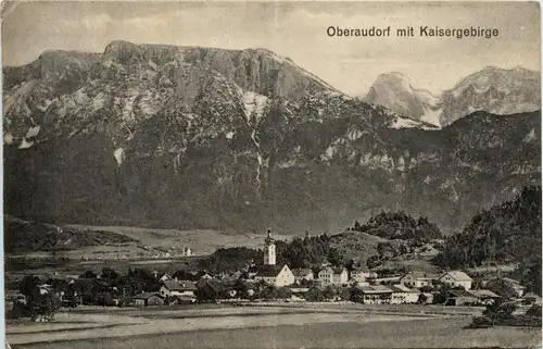 Oberaudorf am Inn, mit Kaisergebirge -343722