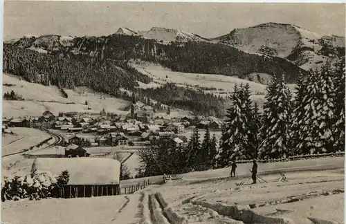 Oberstaufen, Allgäu, mit Hochgrat -343166