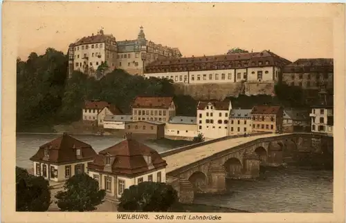 Weilburg, Schloss mit Lahnbrücke -344282