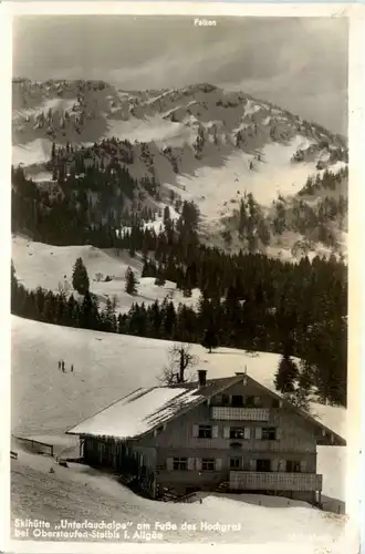 Oberstaufen, Allgäu, Steibis, Skihütte Unterlauchalpe am Fusse des Hochgr -344176