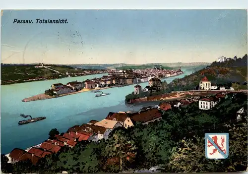 Passau, Totalansicht -342940