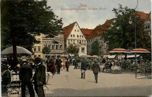 Jena, Sonntagsfrühschoppen auf dem Markt -344682