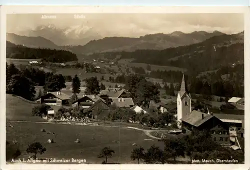 Aach im Allgäu, mit Schweizer Bergen -343150