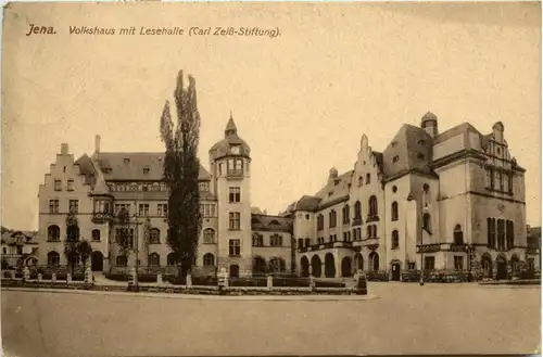 Jena, Volkshaus mit Lesehalle -344822