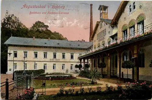 Augustusbad, Badehaus und Kurhaus-Terrasse -344552