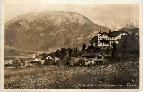 Oberaudorf am Inn, Bergschlössl, mit Kaiser -343720
