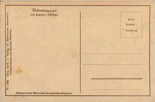 Oberaudorf am Inn, Brünnstein mit Kapelle -343760