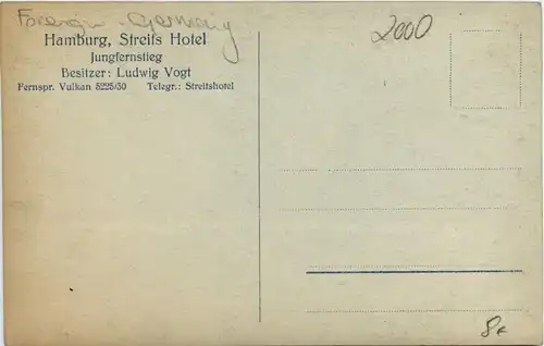 Hamburg, Streits Hotel, Jungferstieg -343898