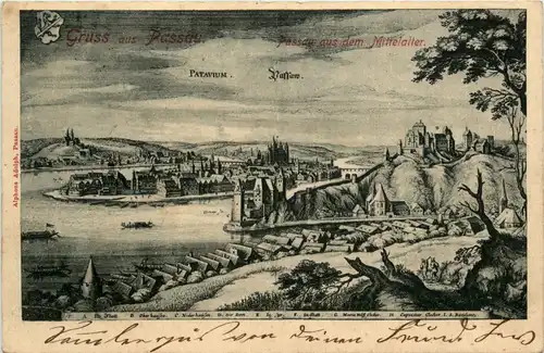 Passau, Grüsse, Passau aus dem Mittelalter -345156