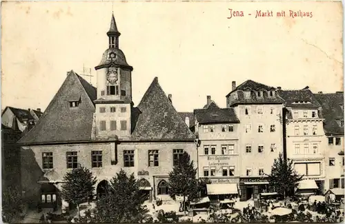 Jena, Markt mit Rathaus -344812