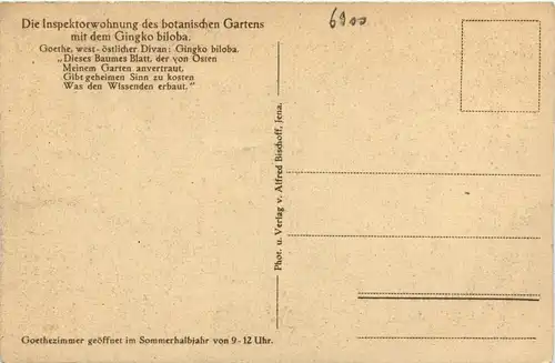 Jena, die Inspektorwohnung des botanischen Gartens -344866