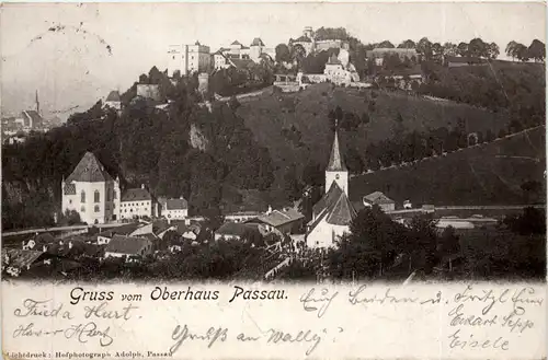 Passau, Grüsse vom Oberhaus -343810