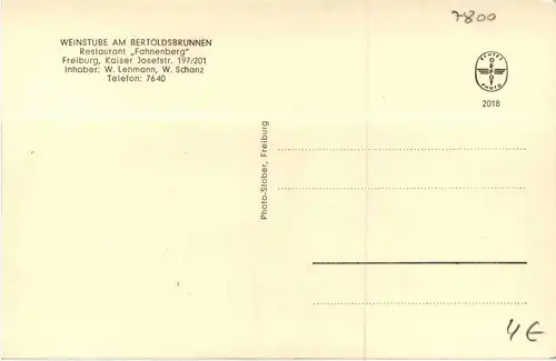 Freiburg i.Br., Weinstube am Bertoldsbrunnen -345006