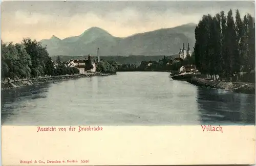 Villach, Aussicht von der Draubrücke -345622
