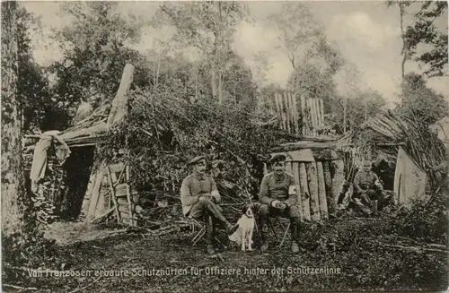 Schutzhütten für Offiziere - Feldpost -412760