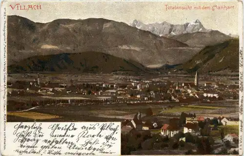 Villach, Totalansicht mit dem Manhart -345576