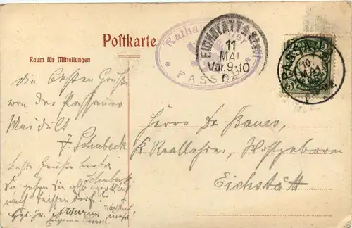 Passau, Gruss aus dem Passauer Ratskeller -345166