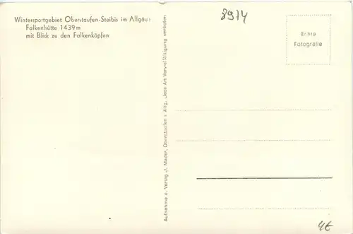 Oberstaufen, Allgäu, Steibis, Falkenhütte mit Blick zu den Falkenköpfen -344110