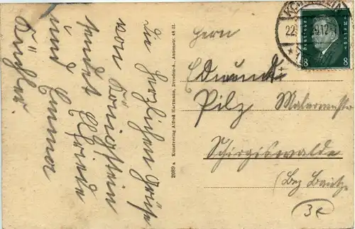 Augustusbad, Ententeich mit Genesungsheim -344578