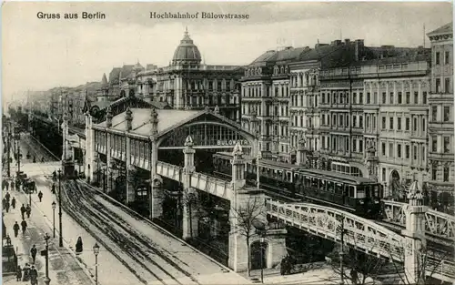 Berlin, Grüsse, Hochbahnhof Bülowstrasse -344598