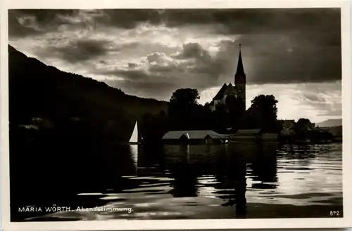 Maria Wörth, am Wörthersee, Abendstimmung -345742