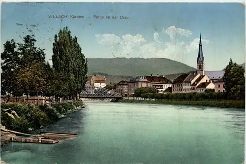 Villach, Partie an der Drau -345676