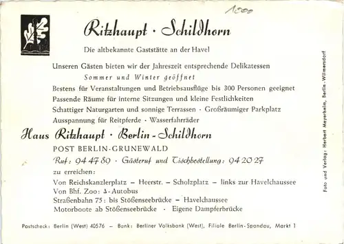 Berlin, Grunewald, Haus Ritzhaupt, Schildhorn -345842