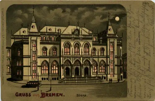 Gruss aus Bremen - Börse - Litho -413016