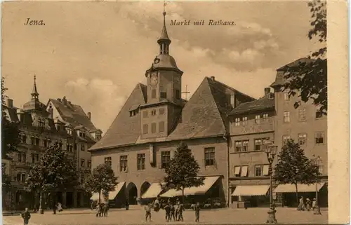 Jena, Markt mit Rathaus -344898
